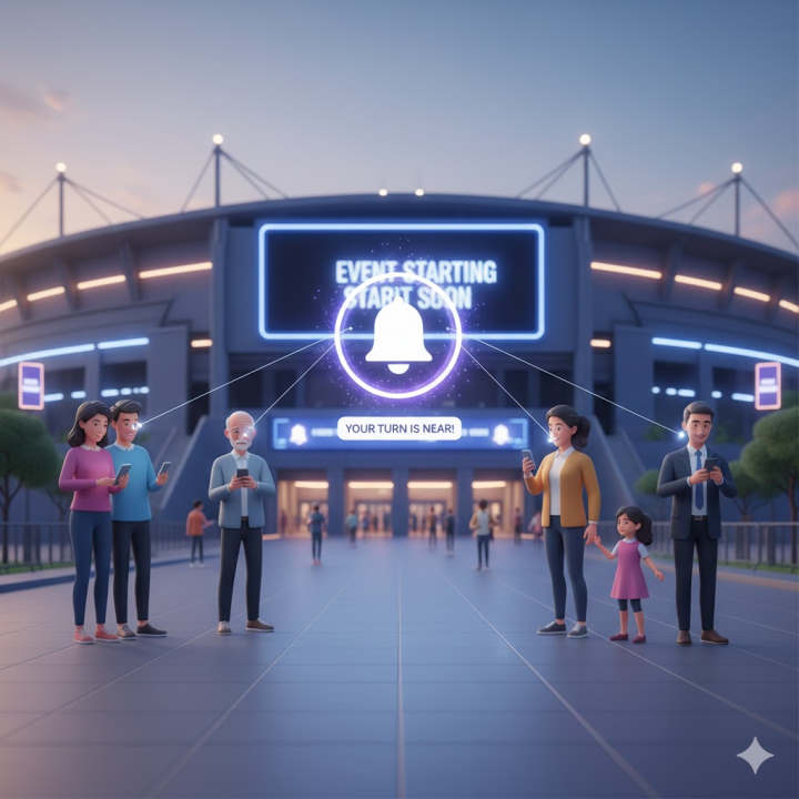 QCrowds queuing system